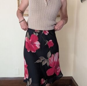 Vintage floral skirt